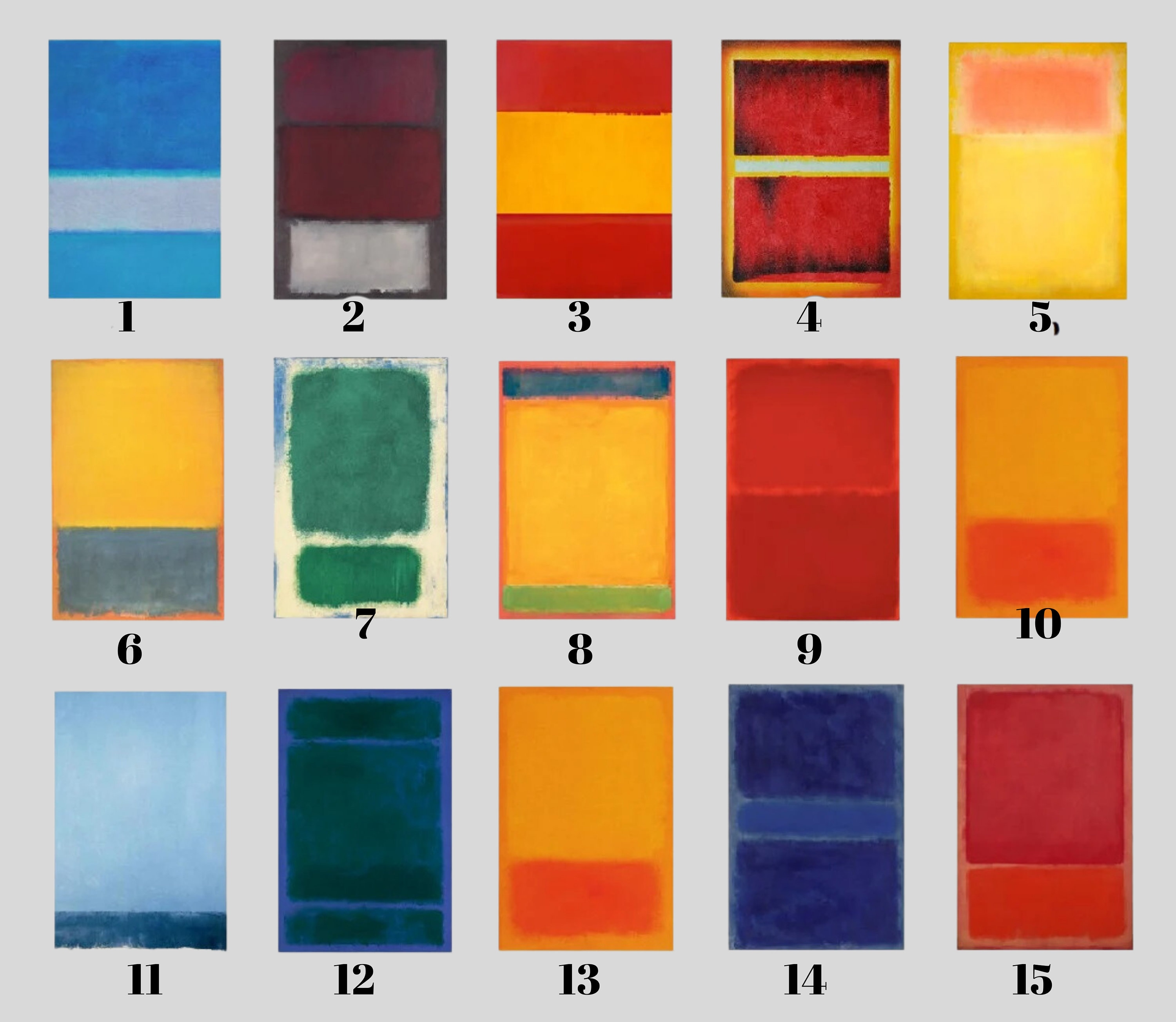 Custom Mark Rothko Wall Art, Choose One of From Rothko's 60 Artworks ...