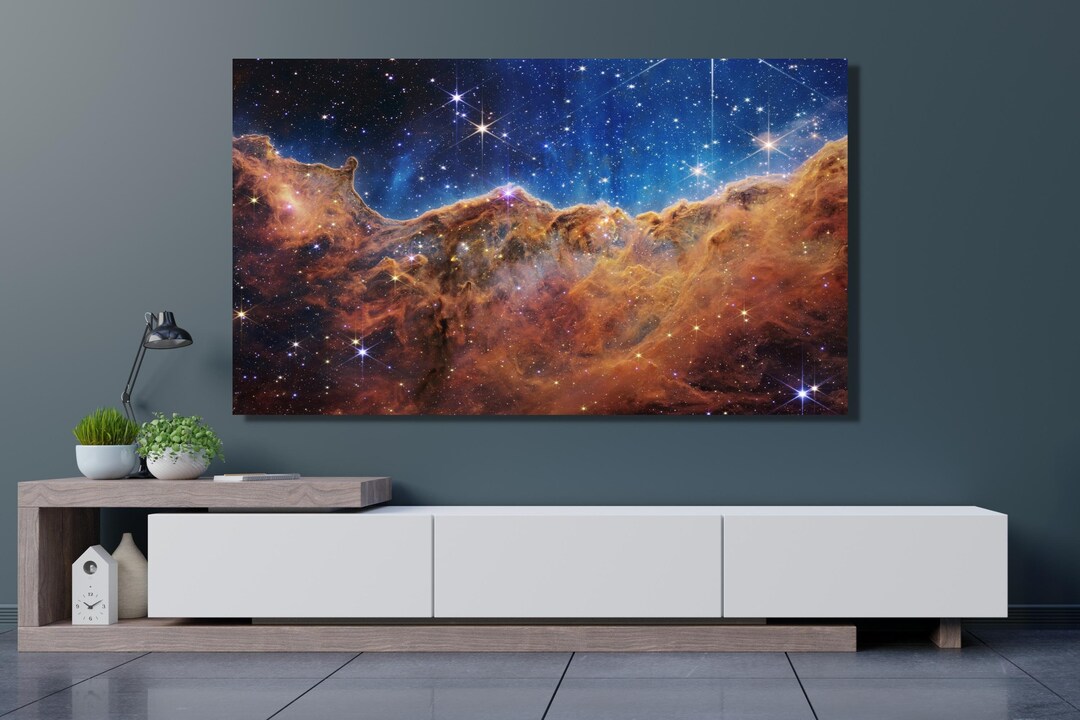 NASA Carina Nebula Deep Field Canvas Wall Art James Webb Space ...