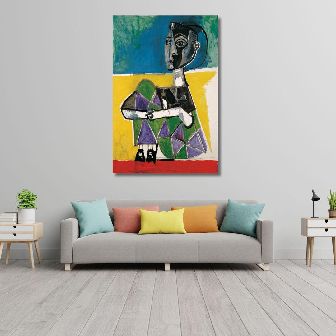 Pablo Picasso Jacqueline Sentada 1954 Oil Painting Picasso Woman