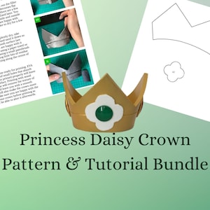 Princess Daisy Crown Pattern and Tutorial Bundle