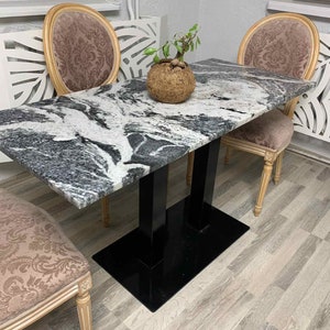 Modern granite sales dining table