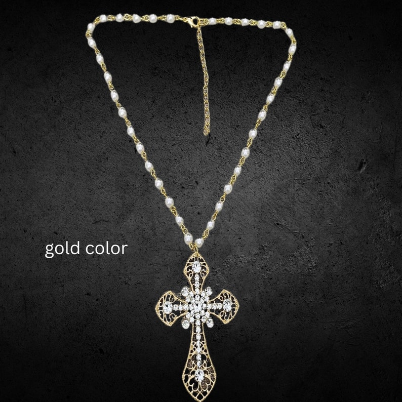 Gothic Cross Necklace for Men Women Gothic Cross Choker Etsy