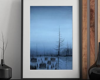 Cemetery, High Quality Print