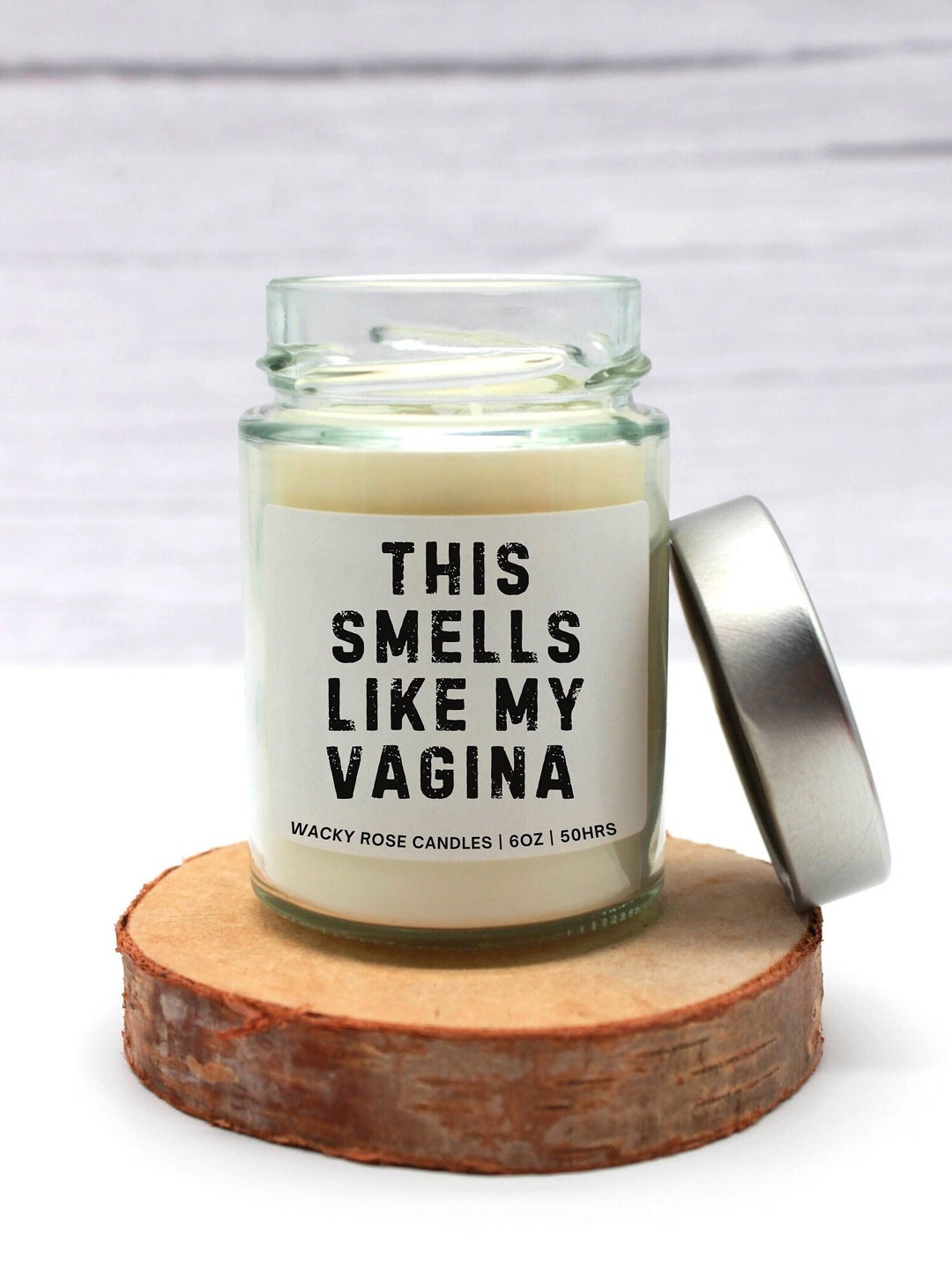Lustige Duftkerze, This Smells Like My Vagina, Champagner Bettwäsche