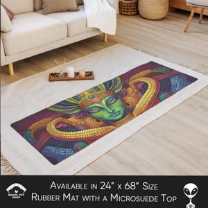Tappetino da yoga psichedelico: design psichedelico e vibrante, microsuede antiscivolo