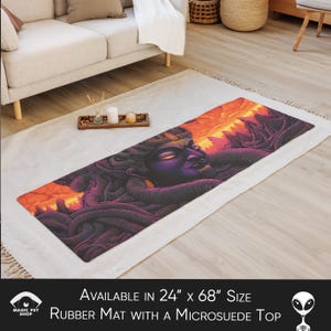 Tappetino da yoga psichedelico e psichedelico: design vivace, microsuede antiscivolo