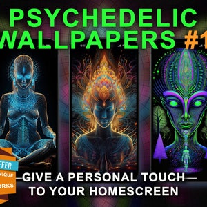 Trippy Magic Psychedelic Spiritual Background | Digital Download | Phone Wallpaper