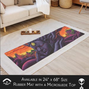 Tappetino da yoga psichedelico: design psichedelico e vibrante, microsuede antiscivolo