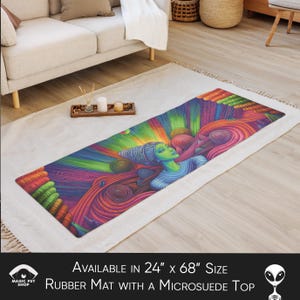 Tappetino da yoga psichedelico: design psichedelico e vibrante, microsuede antiscivolo
