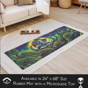 Tappetino da yoga psichedelico: design psichedelico e vibrante, microsuede antiscivolo