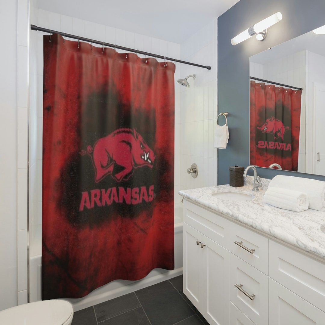 Razorback Shower Curtain Etsy
