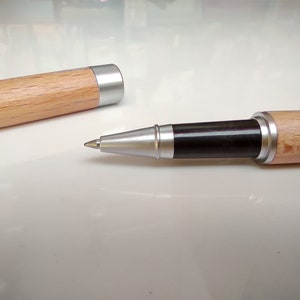 Estuche de madera personalizado para bolígrafos con nombre grabado, regalo corporativo personalizado para mejor amiga, regalo de bolígrafo de madera para ella imagen 4