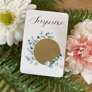 Carte à gratter / Annonce grossesse grands parents / Demande en mariage / Annonce surprise / Personnalisable / Bon pour