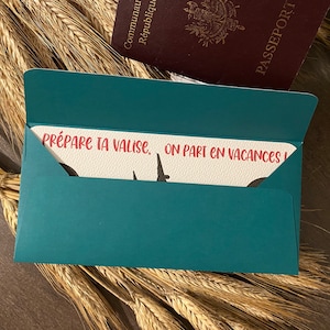 Carte à gratter billet d'avion personnalisable/Carte d'embarquement/Boarding pass image 3