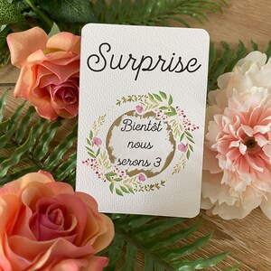 Carte à gratter / Annonce grossesse grands parents / Demande en mariage / Annonce surprise / Personnalisable / Bon pour image 2