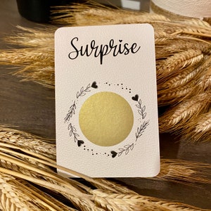 Carte à gratter / Annonce grossesse grands parents / Demande en mariage / Annonce surprise / Personnalisable / Bon pour image 7