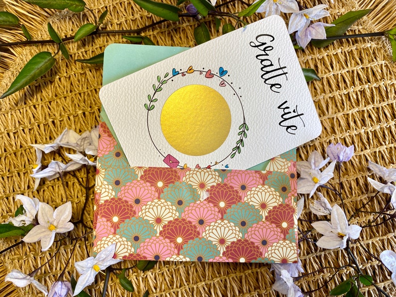 Carte à gratter / Annonce grossesse grands parents / Demande en mariage / Annonce surprise / Personnalisable / Bon pour image 7