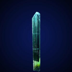 Cristallo di tormalina blu-verde trasparente, cristallo di tormalina ben terminato dall&#39;Afghanistan ~ 2,75 ct