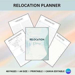 Moving Checklist Relocation Planner Moving Binder Printable Stress-free Guide House Hunting Moving States Checklist Editable