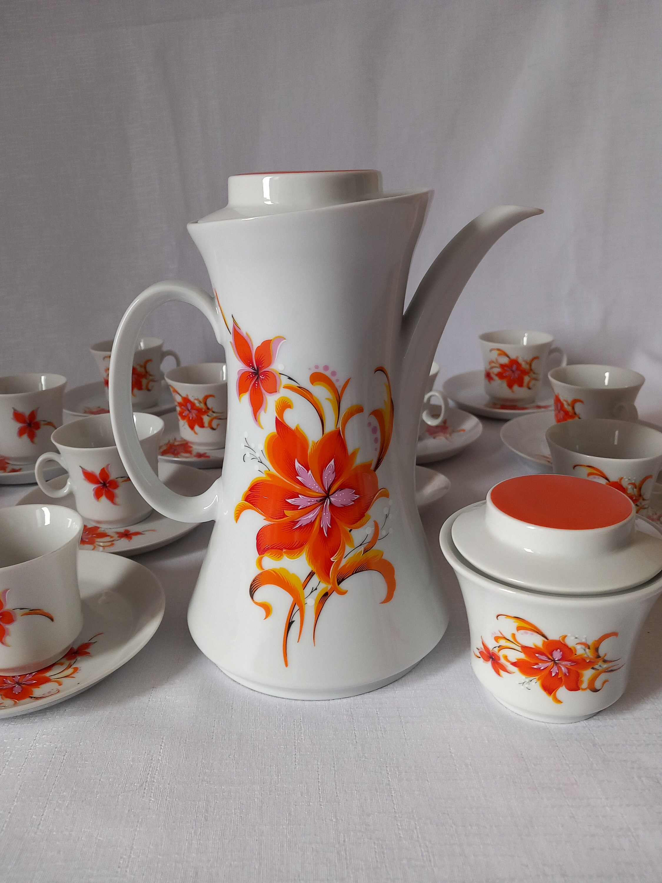 Service à Café Vintage 70's - Porcelaine Allemande
