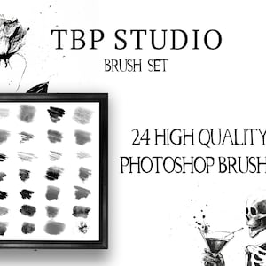 Photoshop Procreate BRUSH SET / 24 High quality brushes for Ps. Sketch art rough style grunge photoshop brushes