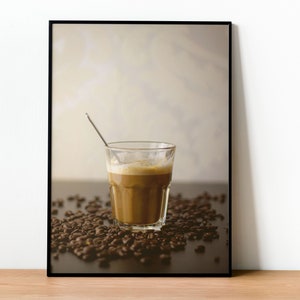 Coffee Art Wall Decor Coffee Shop Wall Art Decor Kitchen Art Photo Instant Download Cheerful Art Print Latte Photo for Kitchen Coffee Shop