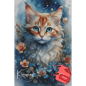 Gryphon S 350 x 525 | 90 colors | 43 pages | KI-PA-0014S90 | Counted Cross Stitch Pattern Cross Stitch Chart | Download PDF