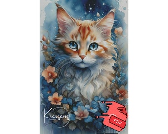 Gryphon M 500 x 750 | 200 colors | 75 pages | KI-PA-0014 M | Counted Cross Stitch Pattern Cross Stitch Chart | Download PDF