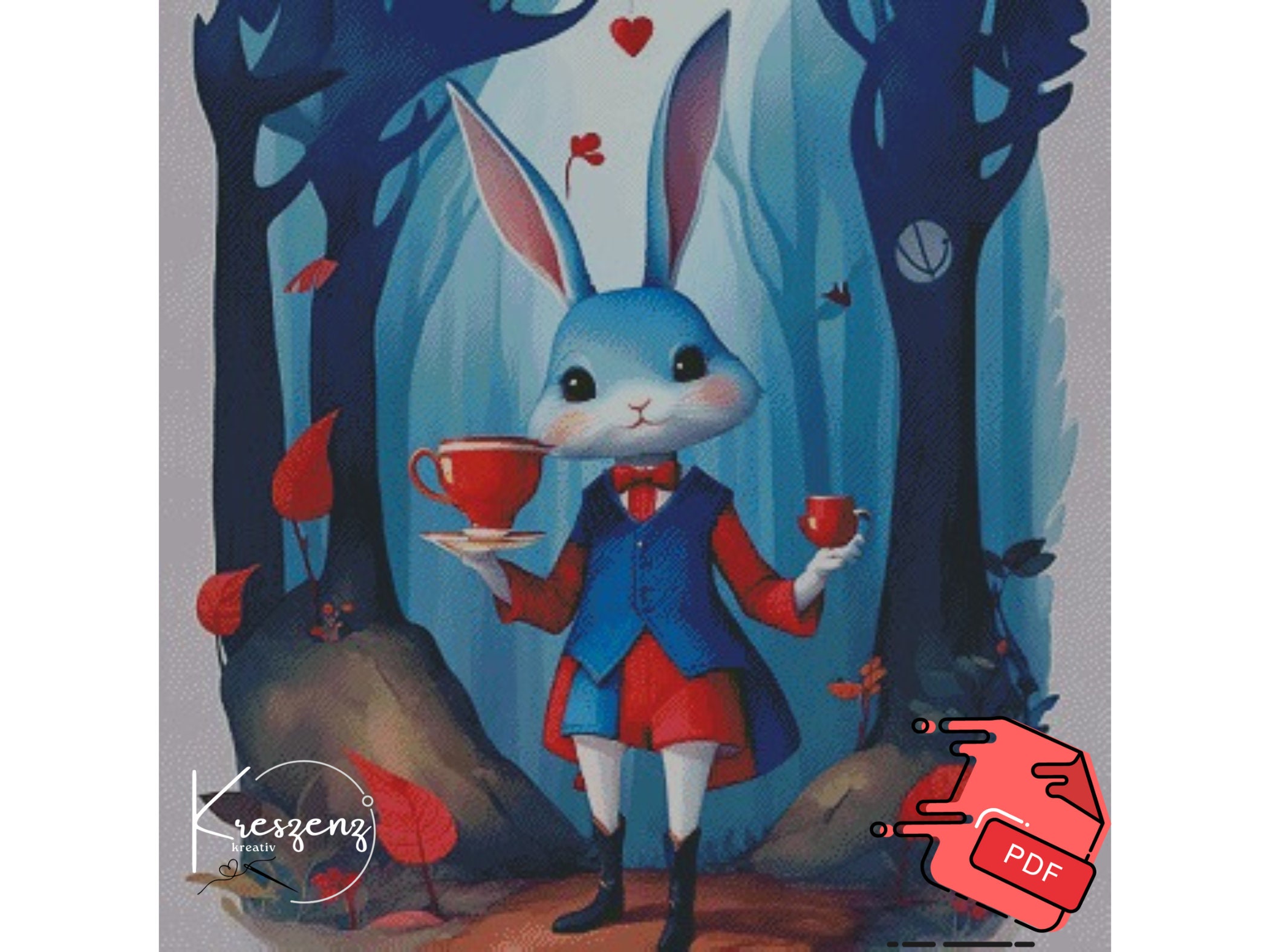 Alice in Wonderland Diamond Painting Kit - Amandine Jung