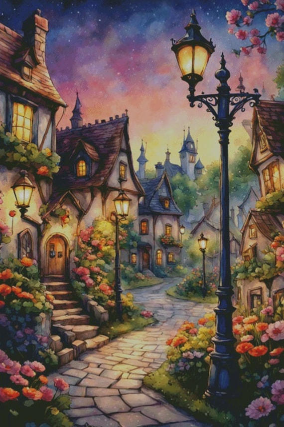 Sunset at Hogsmeade M 500 X 750 | 240 Colors | 76 Pages | Ki-le