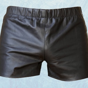 Mens Handmade Sheep Leather Boxer Shorts: Elastic Waist
