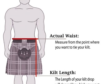 Handmade Leather Utility Kilt: Men's Scottish Style Cargo Kilt