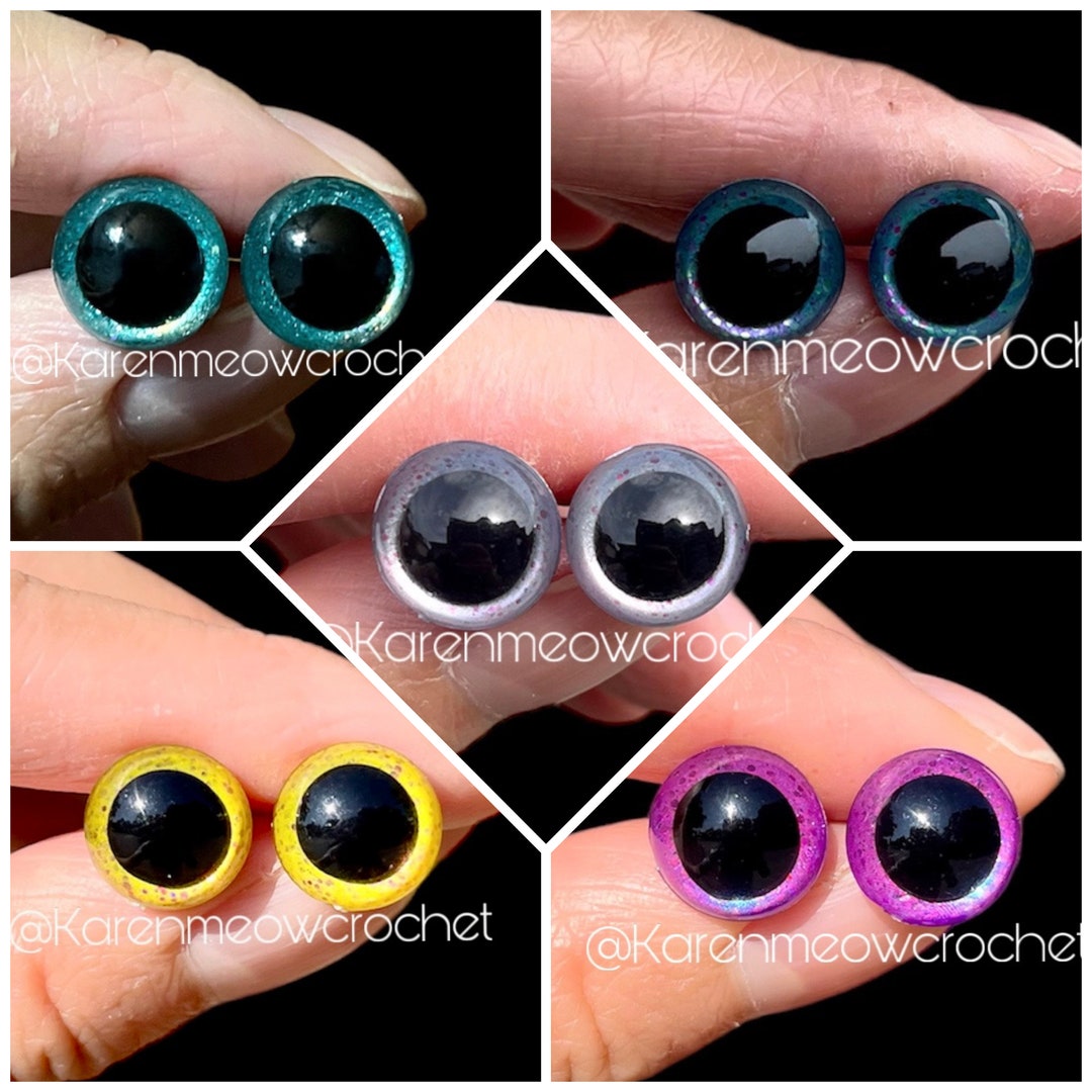 Safety Eyes Hand Painted Safety Eyes 12 Mm Safety Eyes Etsy