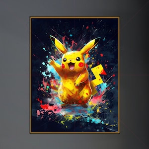 Pikachu pop art - Etsy 日本