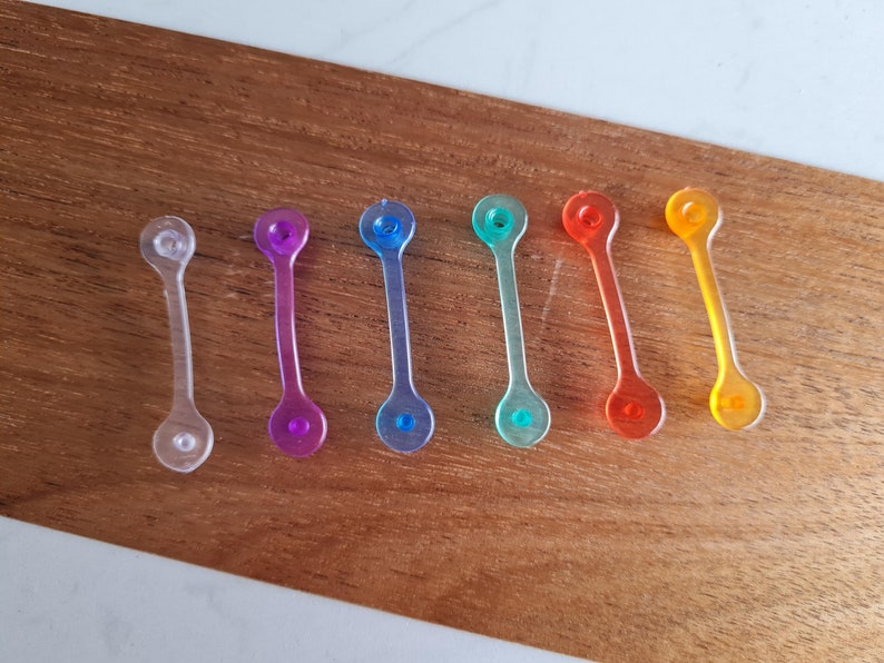 Keychain Connectors, Clear Plastic Keychain Connecter, Keychain Jump