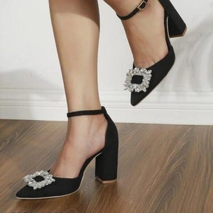 Buy Black Block Heel Sandals Online In India -  India