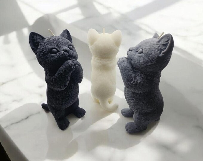 Whisker Wishes Kitten Candle