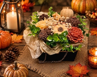 Fall Wax Melt Bouquet | Scented Wax Flowers | Autumn Home Decor | Fall Gift | Choose Your Scent