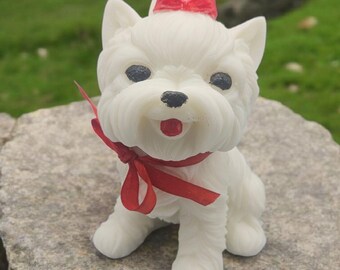 Terrier Tails Puppy Candle