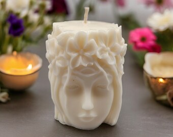 Garland Goddess Decorative Candle