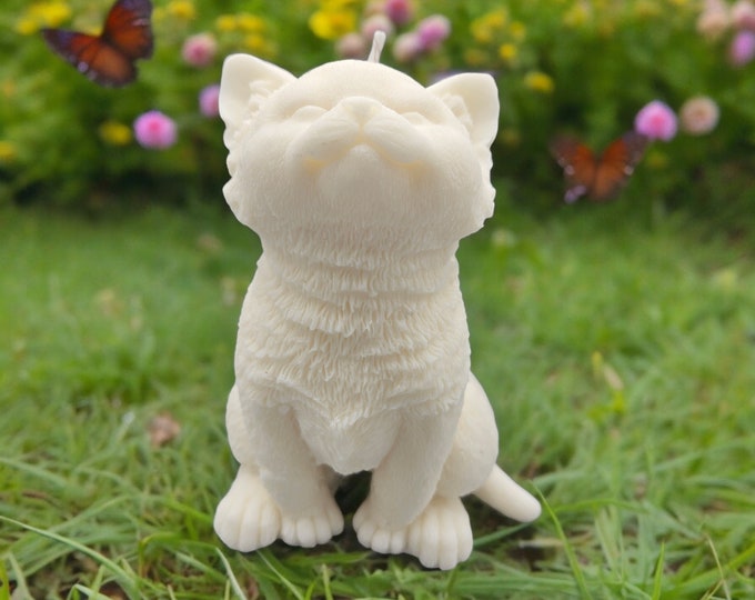 Charming Feline Candle