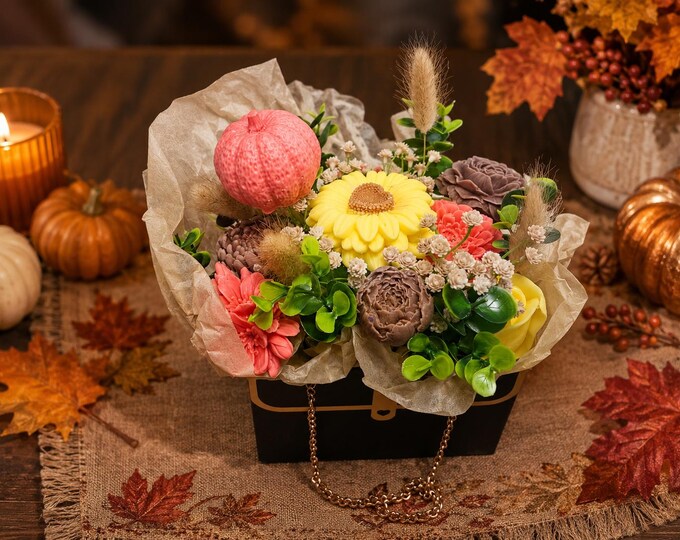 Fall Wax Melt Bouquet | Scented Wax Flowers | Autumn Home Decor | Fall Gift | Choose Your Scent