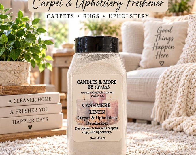 Carpet Freshener Powder | Carpet & Upholstery Deodorizer | Scented Rug Freshener | Home Fragrance | Choose Your Scent | 16 oz