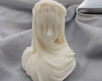 The Veiled Lady Bust Candle