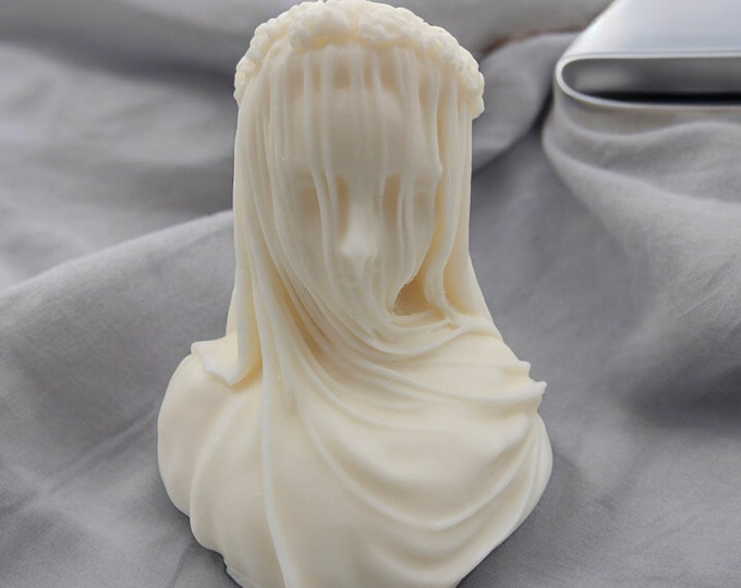 The Veiled Lady Bust Candle