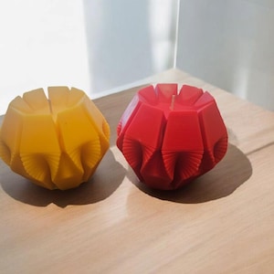 Diamond Shaped Pillar Candle