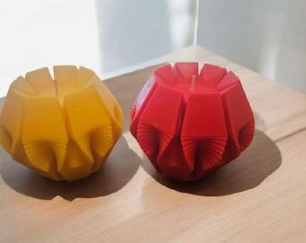 Diamond Shaped Pillar Candle