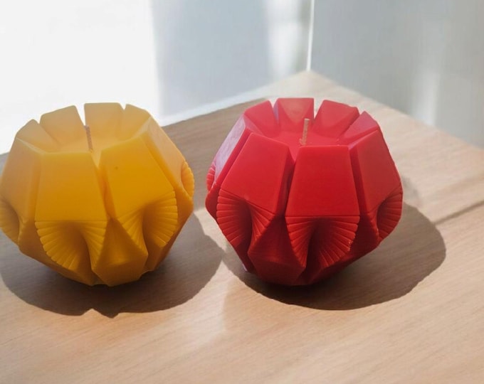 Diamond Shaped Pillar Candle