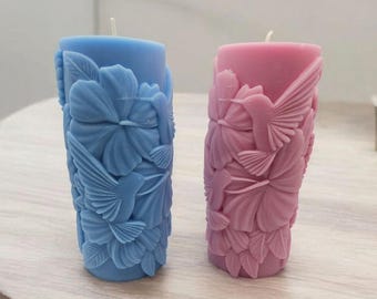 Hummingbird Haven Pillar Candle