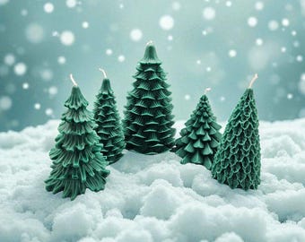 Christmas Tree Candle Set